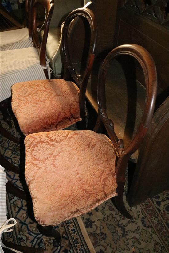 8 Victorian dining chairs